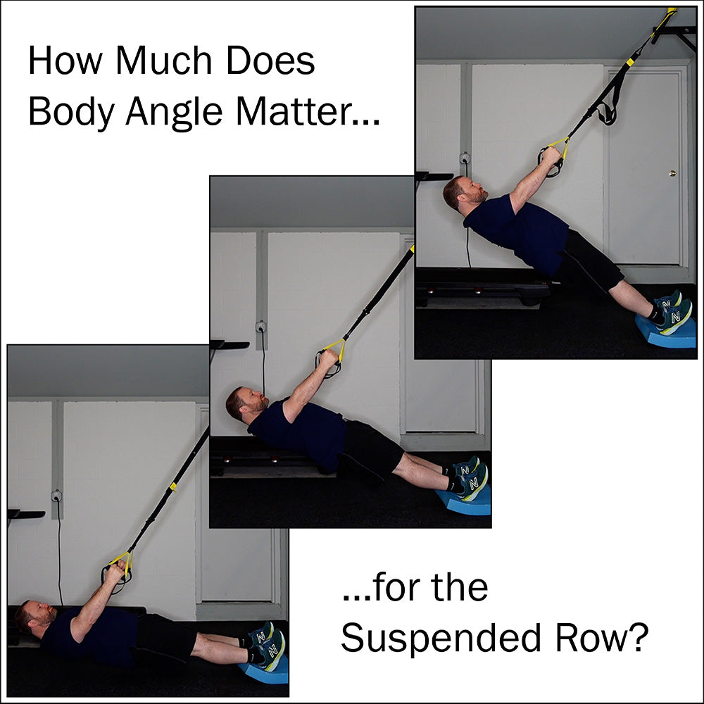 Body Angle for the Suspended Row. Written by the Suspension Scientist. Adjusting intensity for suspension exercises not by TRX